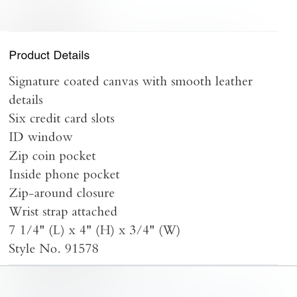 Coach Large Phone Wallet Wristlet Signature Canvas Monogram Crayon Hearts - Picture 15 of 16